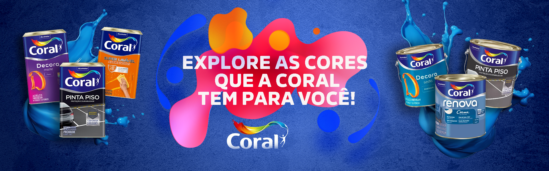 Explore as cores que a Coral tem para você